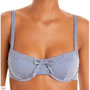 NWT ONIA Marilyn Striped Underwire Bikini Top